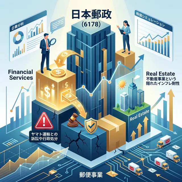 日本郵政(6178) 企業分析・株価シミュレーション：歪な巨人と隠れたリスク