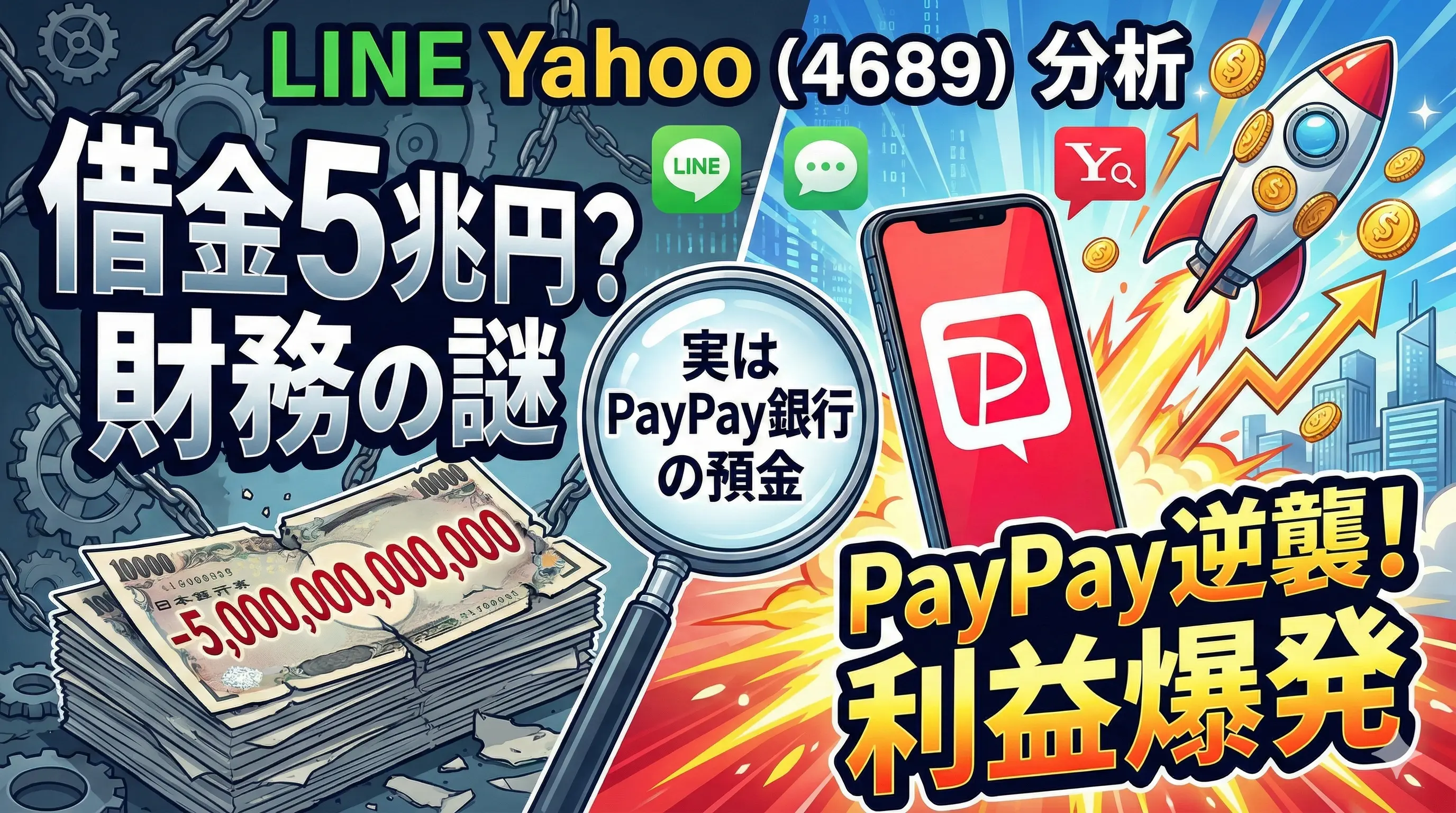 借金5兆円？LINEヤフーの財務諸表がバグっている理由と、PayPayの逆襲